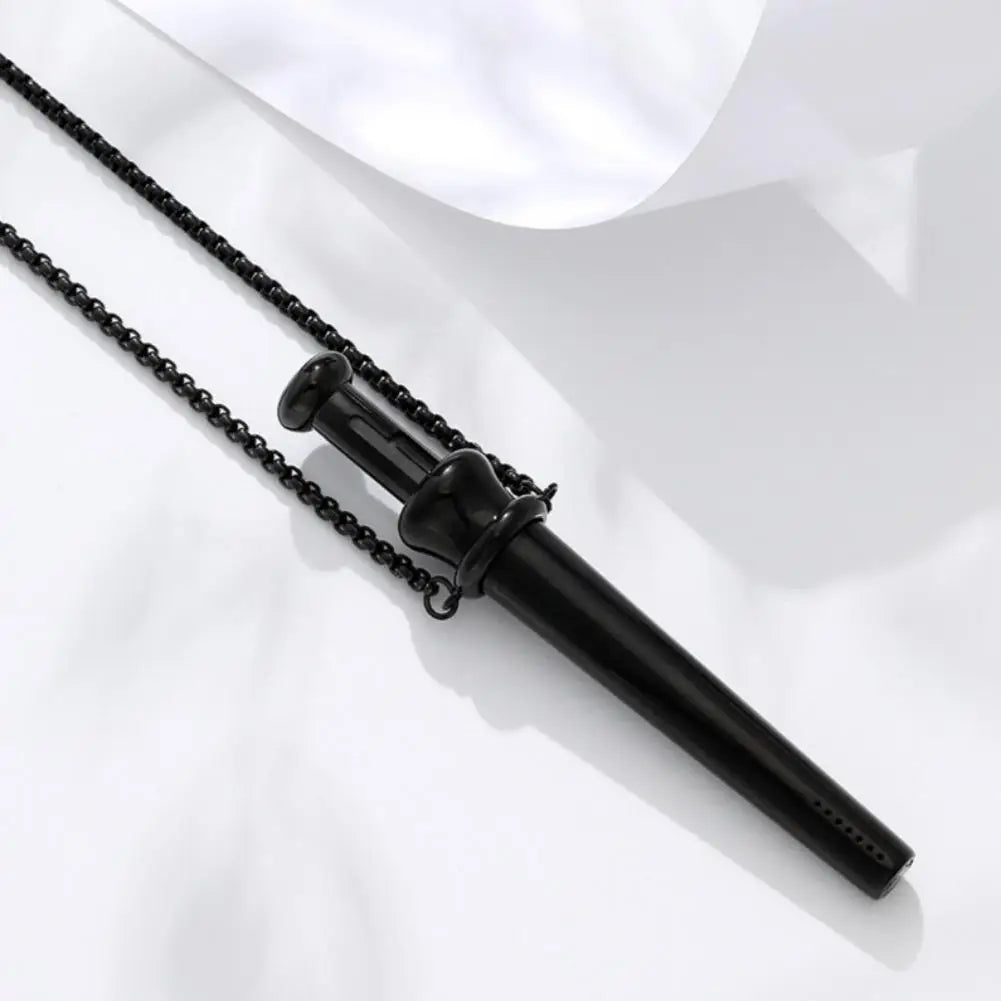 Mindfulness Breathing Necklace For Stress Relief Meditation Pendant For Anxiety Relief Yoga Ritual Stainless Steel Jewelry Gift