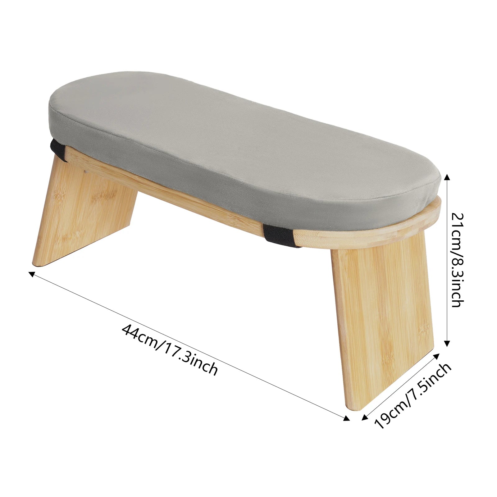 Bymaocar Meditation Bench, Foldable& Ergonomic Meditation Stool, Foldable Kneeling Meditation Bench  Coffee/Gray/Green Color