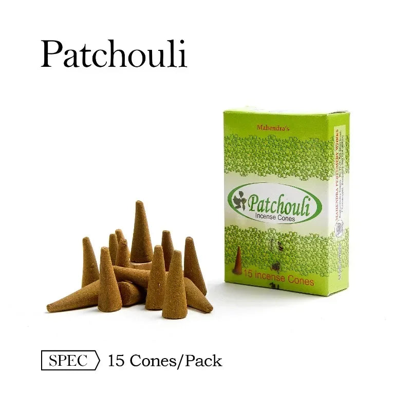 Mahendra Incense Cones Sandalwood Lavender Vanilla Meditation Staberry Jasmine Cones Tower Aromatherapy for Air Purification