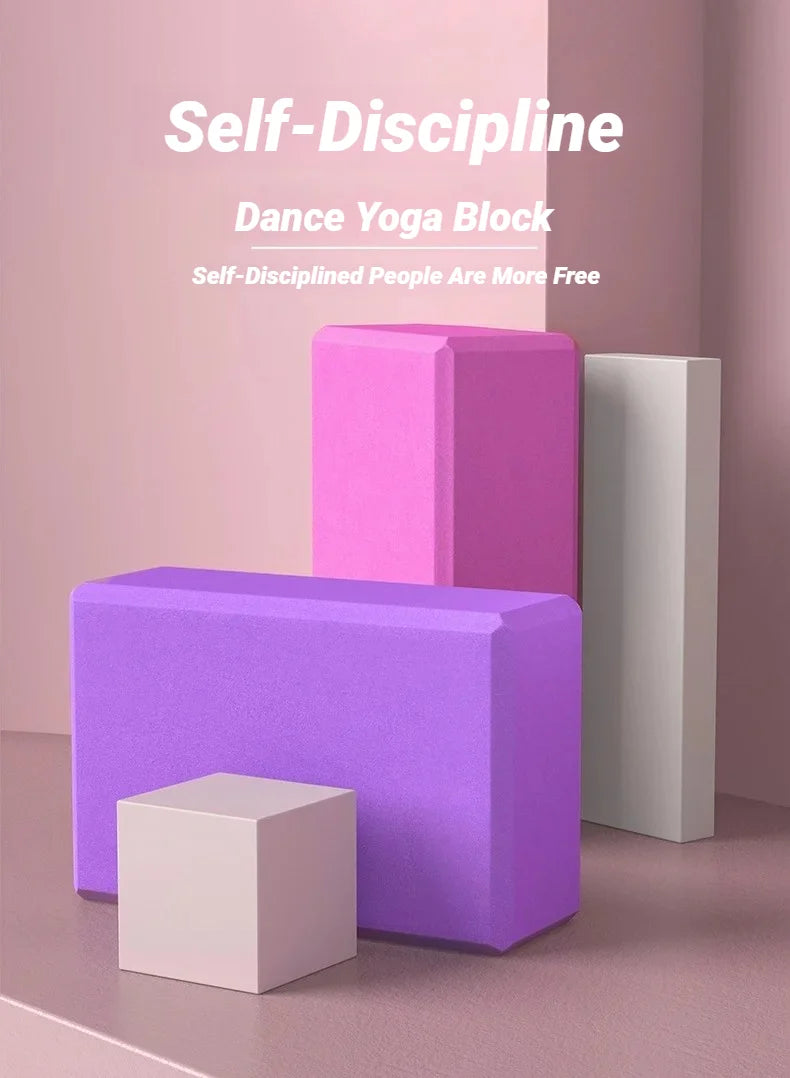 Yoga Blocks Gym Foam Brick Pilates Training Exercise Fitness Bolster Pillow Cushion Stretching Body Shaping Building Cubes