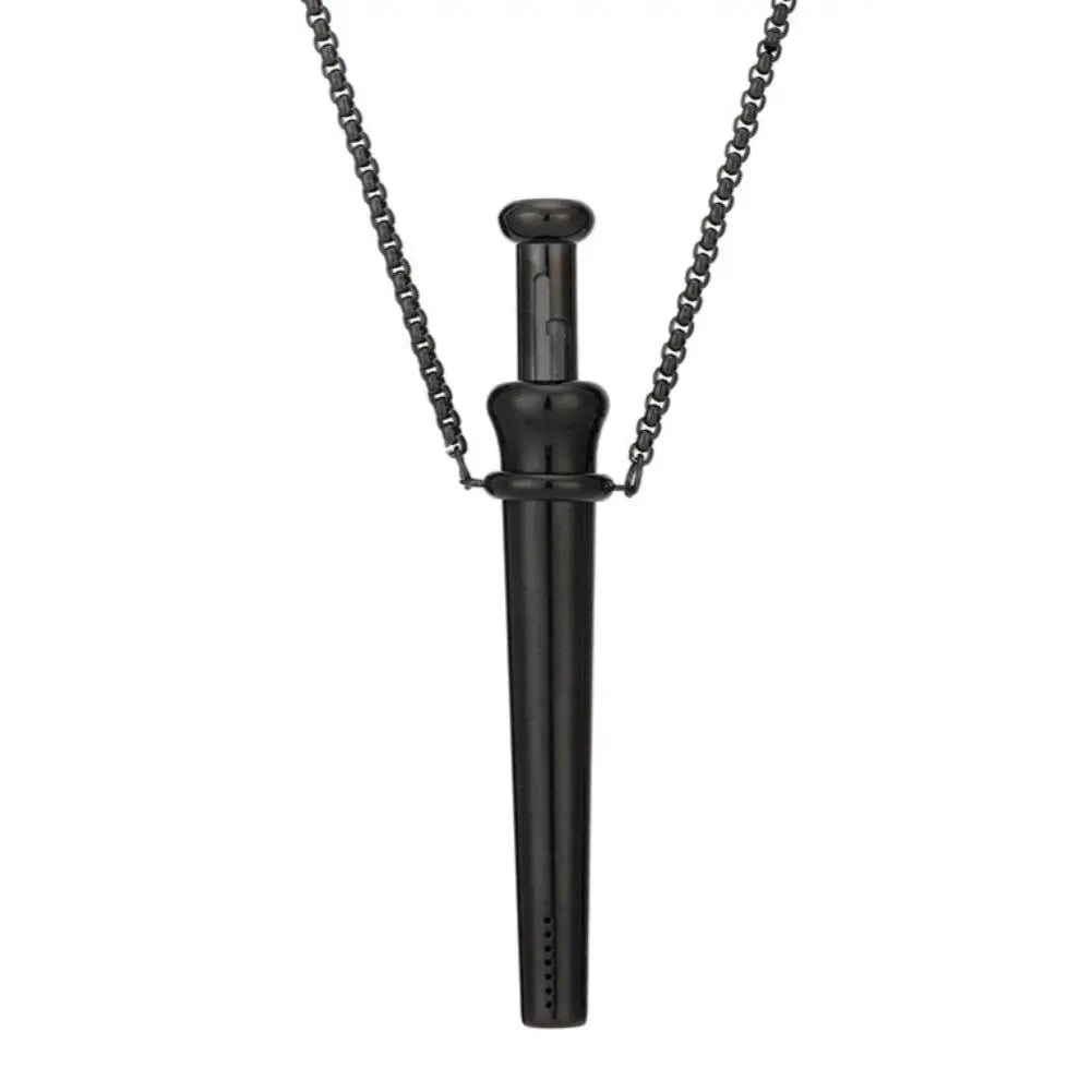 Mindfulness Breathing Necklace For Stress Relief Meditation Pendant For Anxiety Relief Yoga Ritual Stainless Steel Jewelry Gift