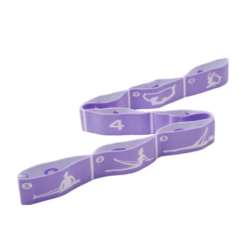 Resistance Band Yoga Auxiliary Stretching Belt Elastic Bands for Latin Training Pilates Loop Dance Fitness Tension Stretch Band