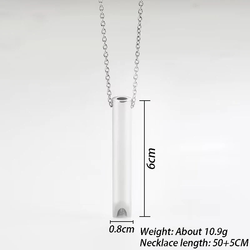 528Hz Meditation Whistle Breathing Decompression Whistles Stainless Steel Mindfulness Pendant Sound Healing Musical Instruments