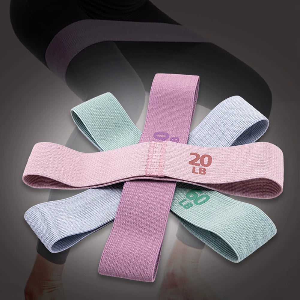 Resistance Booty Bands Anti-Slip Stretch Fitness Strips Glute Thigh Elastic Bands Pilates Hip Circle Yoga Gym Equipment