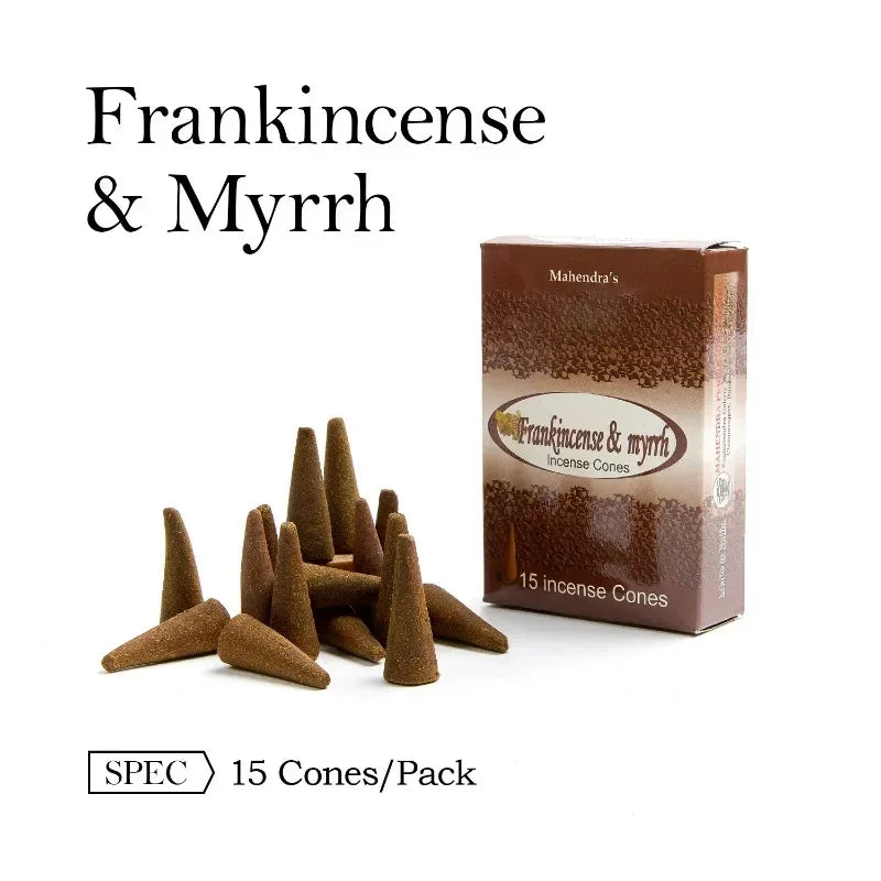 Mahendra Incense Cones Sandalwood Lavender Vanilla Meditation Staberry Jasmine Cones Tower Aromatherapy for Air Purification
