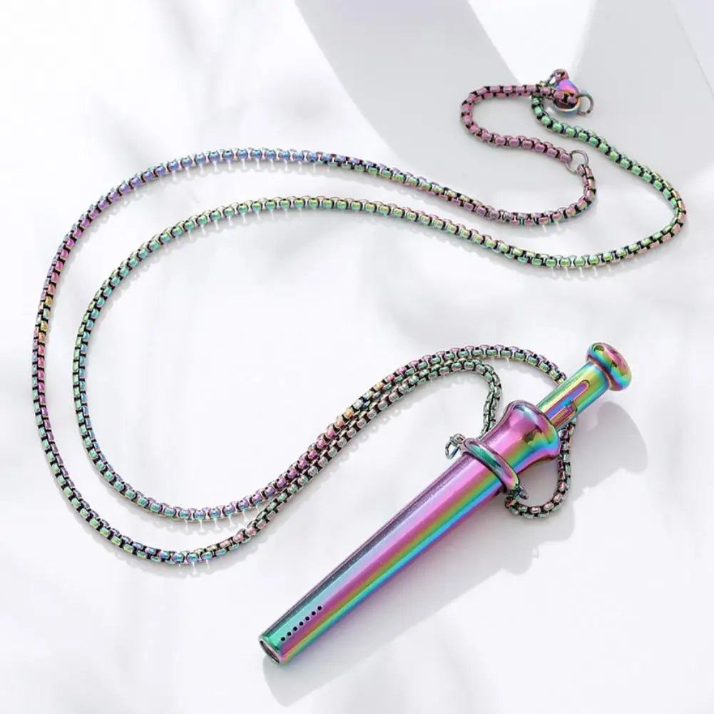 Mindfulness Breathing Necklace For Stress Relief Meditation Pendant For Anxiety Relief Yoga Ritual Stainless Steel Jewelry Gift