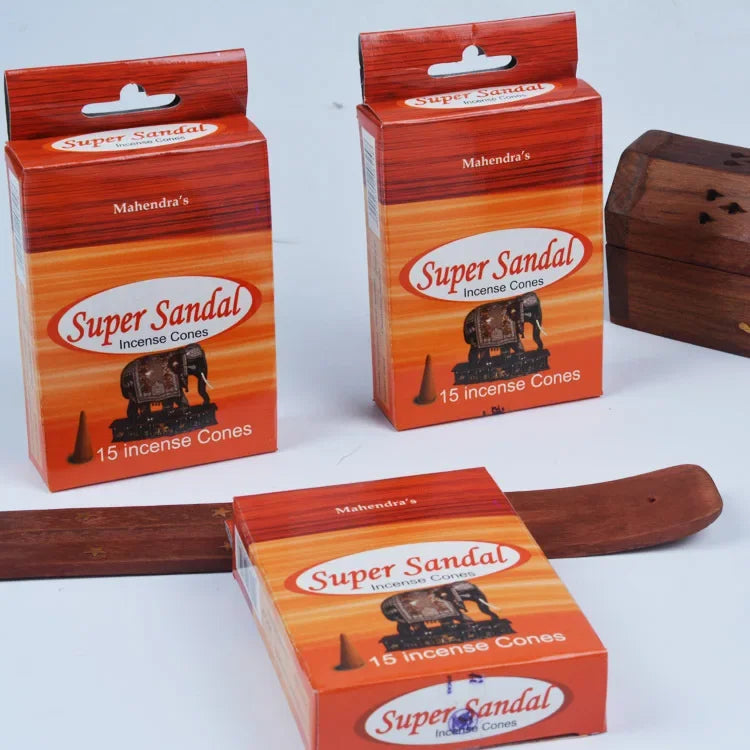 Mahendra Incense Cones Sandalwood Lavender Vanilla Meditation Staberry Jasmine Cones Tower Aromatherapy for Air Purification