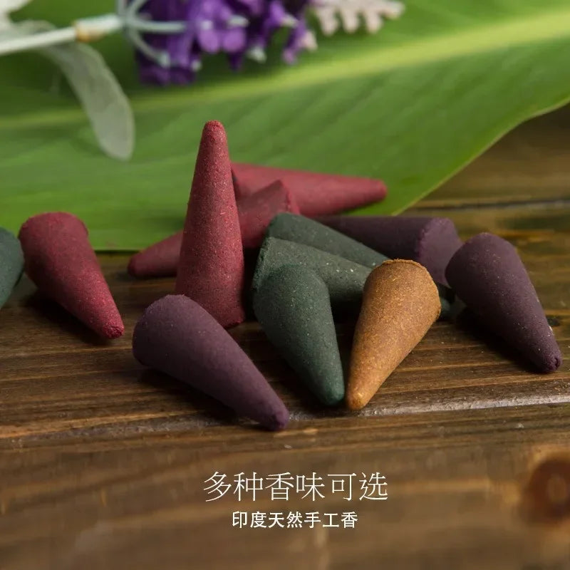 Mahendra Incense Cones Sandalwood Lavender Vanilla Meditation Staberry Jasmine Cones Tower Aromatherapy for Air Purification