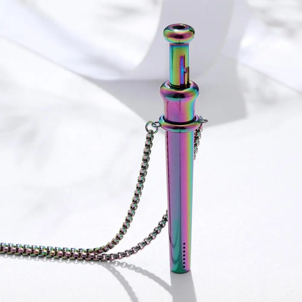 Mindfulness Breathing Necklace For Stress Relief Meditation Pendant For Anxiety Relief Yoga Ritual Stainless Steel Jewelry Gift