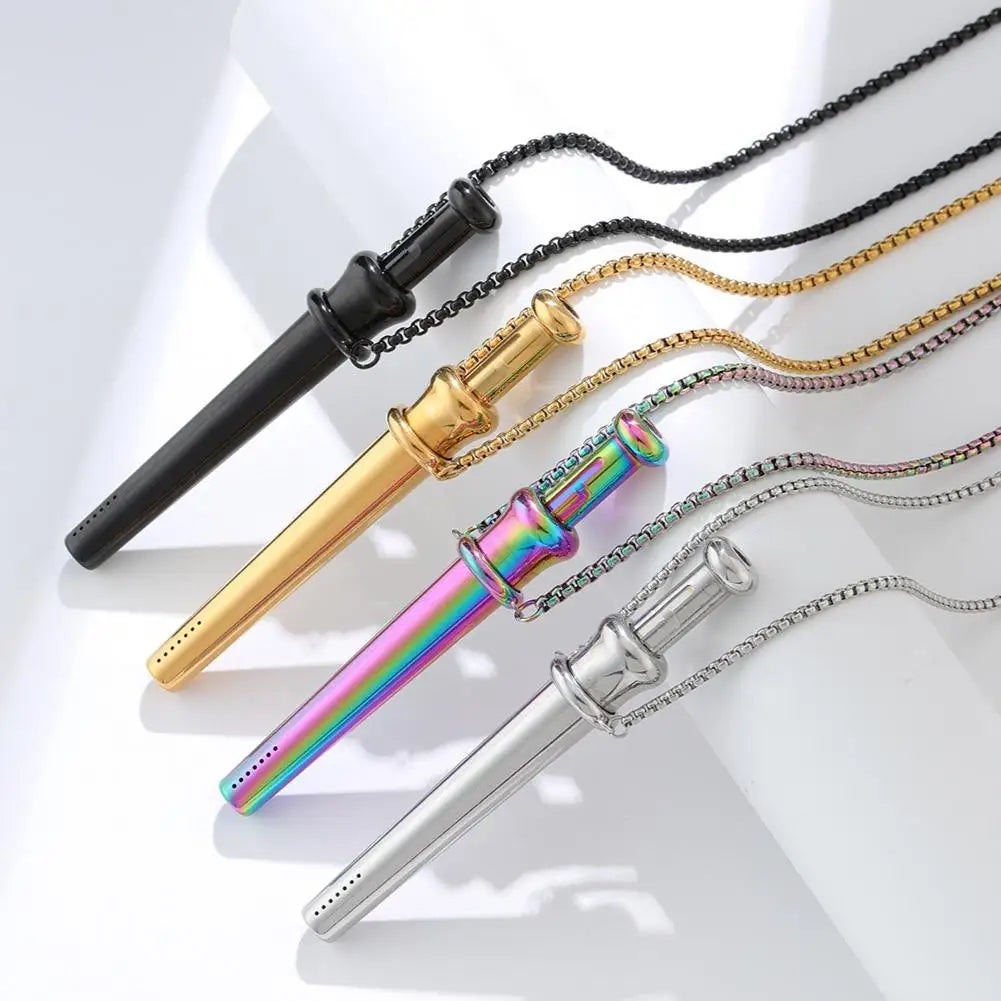 Mindfulness Breathing Necklace For Stress Relief Meditation Pendant For Anxiety Relief Yoga Ritual Stainless Steel Jewelry Gift
