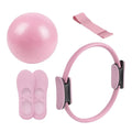 Pilates Ball and Ring Set Toning Pilates Ring Resistance Band Workout Portable Exercise Tool for Pregnancy Postpartum Travel