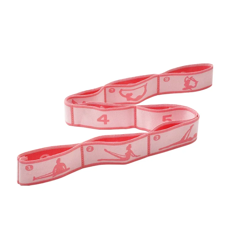 Resistance Band Yoga Auxiliary Stretching Belt Elastic Bands for Latin Training Pilates Loop Dance Fitness Tension Stretch Band