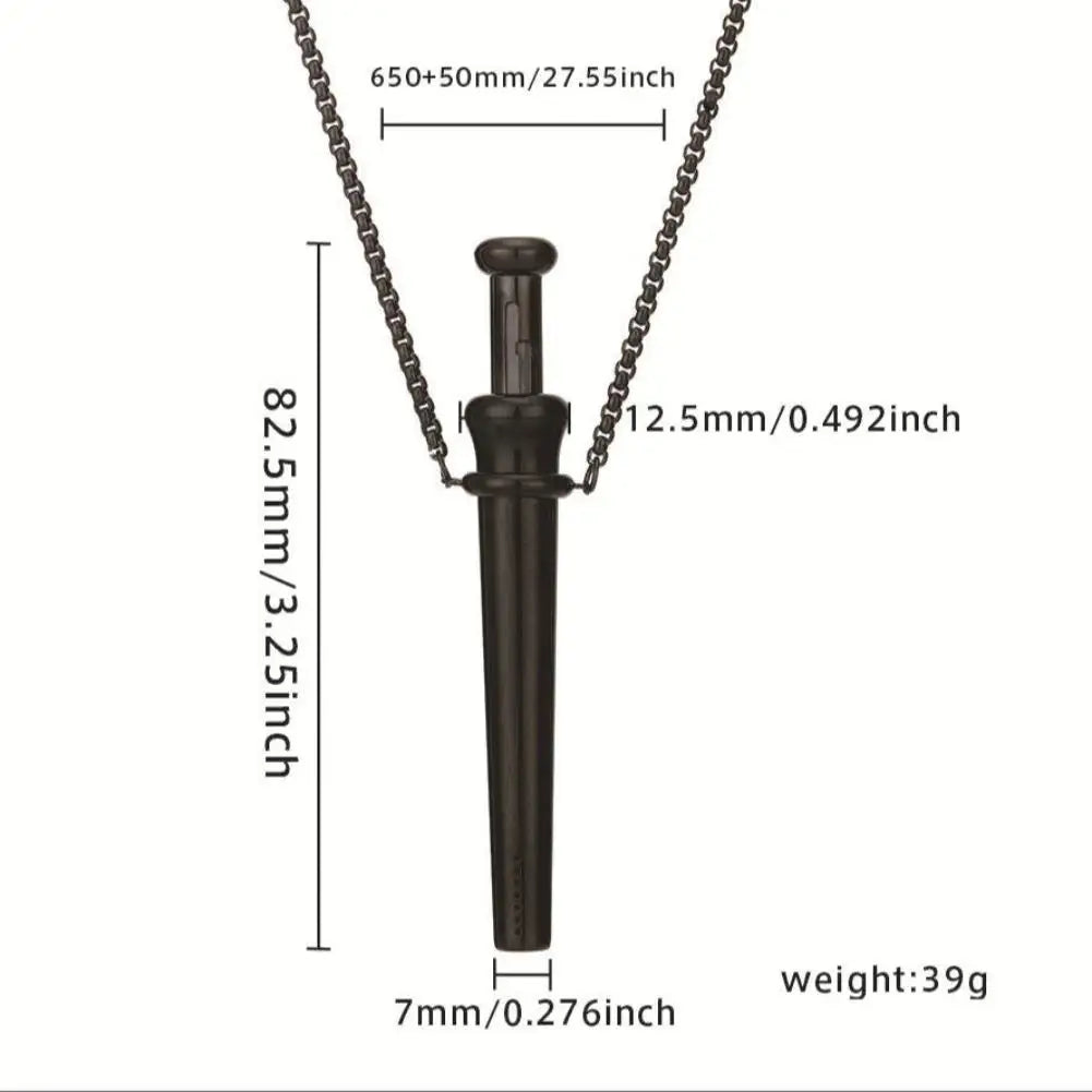 Mindfulness Breathing Necklace For Stress Relief Meditation Pendant For Anxiety Relief Yoga Ritual Stainless Steel Jewelry Gift