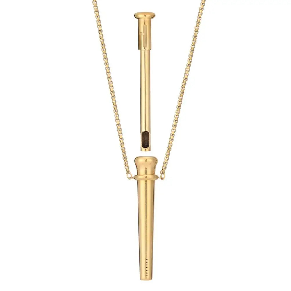Mindfulness Breathing Necklace For Stress Relief Meditation Pendant For Anxiety Relief Yoga Ritual Stainless Steel Jewelry Gift