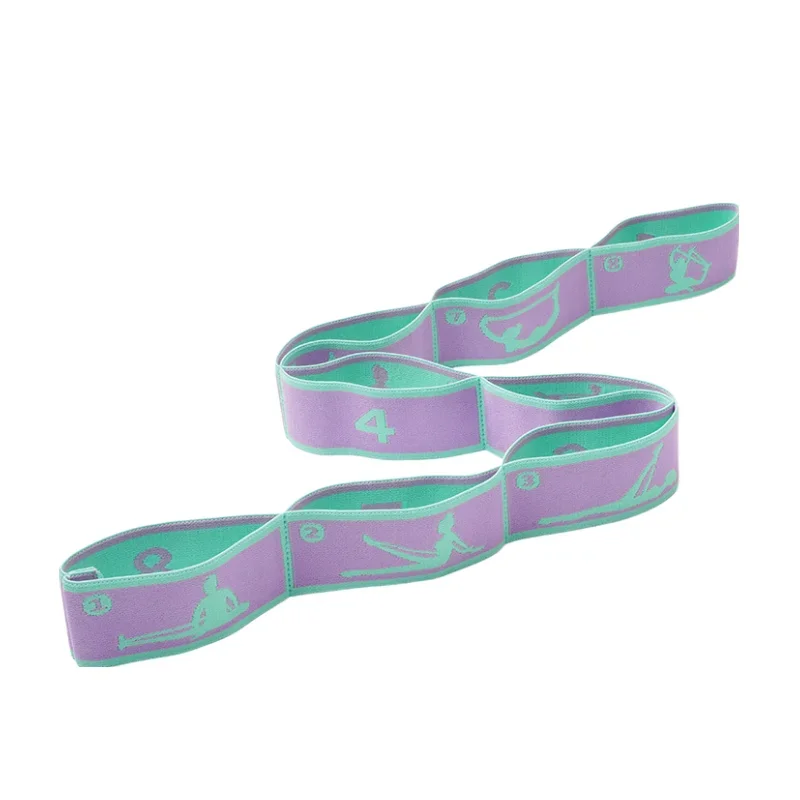 Resistance Band Yoga Auxiliary Stretching Belt Elastic Bands for Latin Training Pilates Loop Dance Fitness Tension Stretch Band